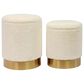 Tov Furniture Teddy Storage Ottoman in Off-White (Set of 2), , large