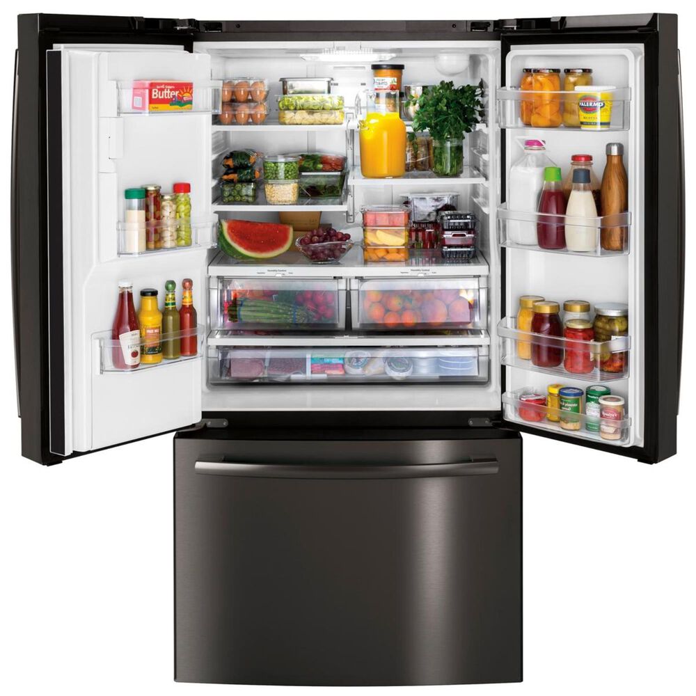 GE Appliances 25.5 Cu. Ft. French Door Refrigerator in Black Slate, , large