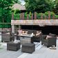 HOMLUX 6-Piece Outdoor Furniture Set in Dark Gray, , large