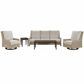 Slate and Company Bradenton 5-Piece Patio Conversation Set in Abigail Linen, , large