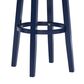 Linon Home Decor Morgan Swivel Bar Stool in Navy Blue, , large