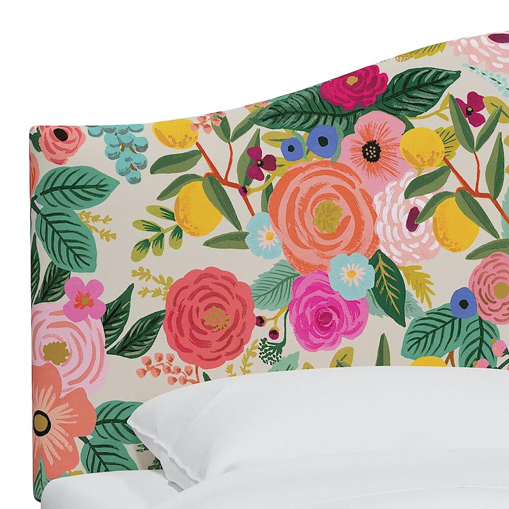 Rifle Paper Co Crafted by Cloth &amp; Company Mayfair Twin Headboard in Garden Party, , large