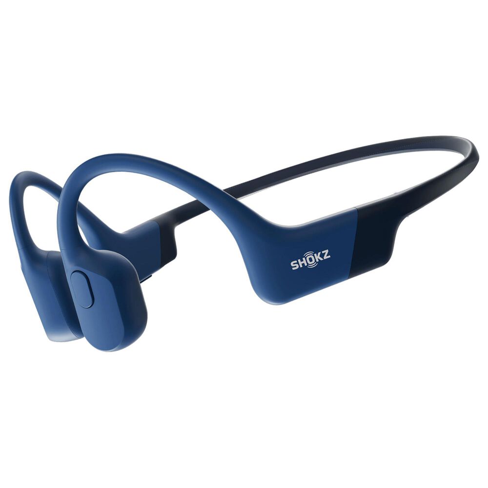 Shokz OpenRun Mini Bone Conduction Open-Ear Headphones in Blue, , large