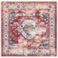 Safavieh Riviera RIV157 6"7" Square Red and Blue Area Rug, , large