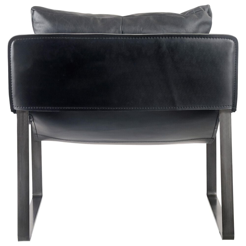 Moe&#39;s Home Collection Connor Leather Club Chair in Black, , large
