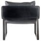 Moe"s Home Collection Connor Leather Club Chair in Black, , large