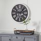 Maple and Jade 24" Wall Clock in White and Black, , large