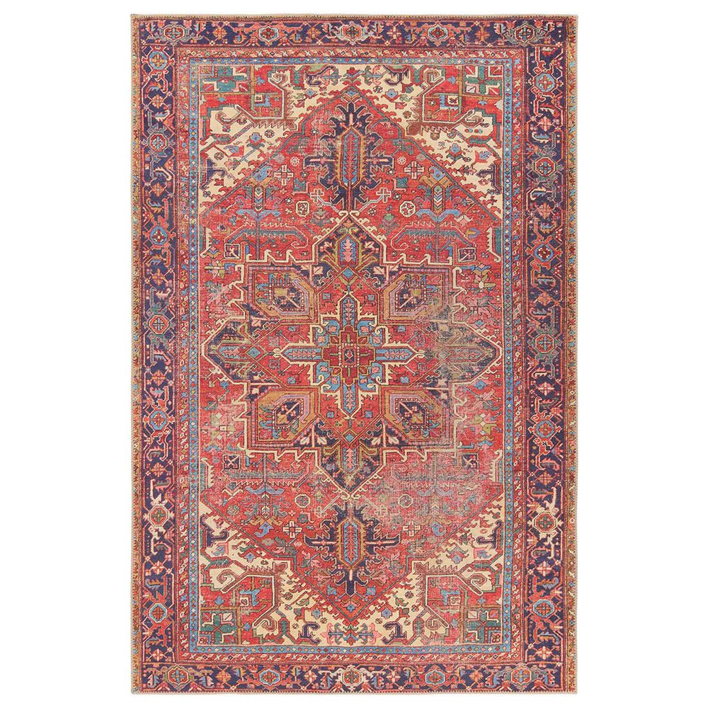 Jaipur Garcia Lucinda 5" x 8" Rooibos Tea and Purple Area Rug, , large