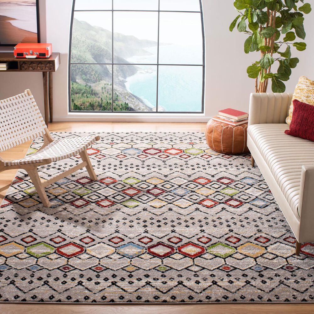 Safavieh Amsterdam AMS108G 10&#39; x 14&#39; Multicolor Area Rug, , large