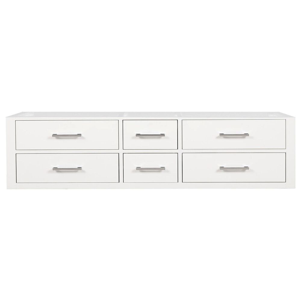 Lexora Home Castor 72&quot; Double Bathroom Vanity in White with 2 cm White Quartz Top and Rectangular Sinks, , large