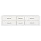 Lexora Home Castor 72" Double Bathroom Vanity in White with 2 cm White Quartz Top and Rectangular Sinks, , large