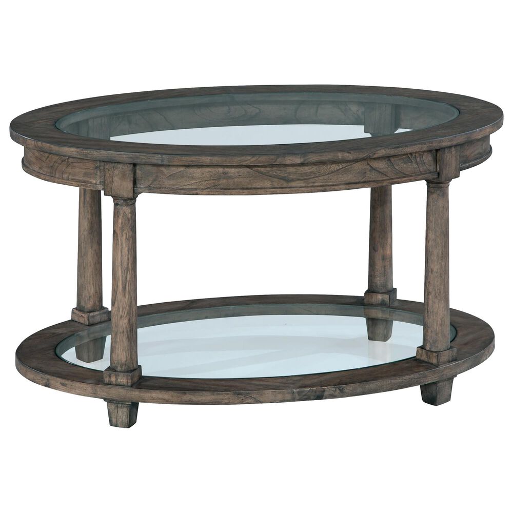 Hekman Lincoln Park Oval Coffee Table in Gray, , large