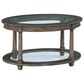 Hekman Lincoln Park Oval Coffee Table in Gray, , large
