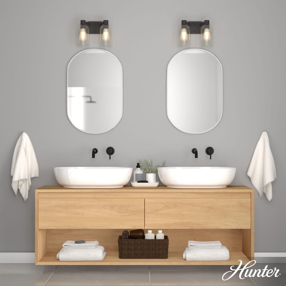 Hunter Lochmeade 2-Light Vanity in Noble Bronze, , large