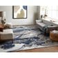 Feizy Gaspar 6"7" x 9"6" Gray and Blue Area Rug, , large