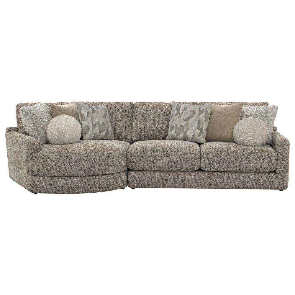 Hartsfield Turner 2-Piece Stationary Left Facing Sectional with Piano Wedge in Mushroom, , large