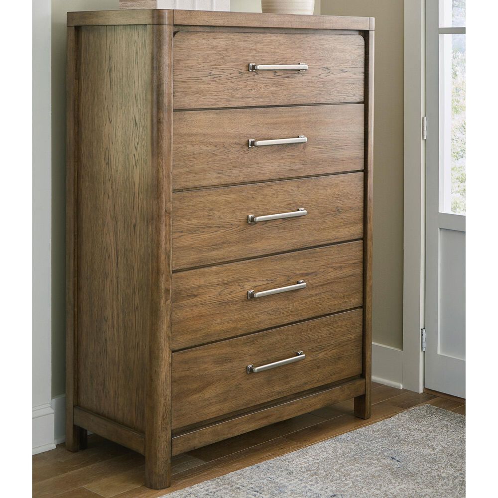 Millenium Cabalynn 5-Drawer Chest in Light Brown, , large