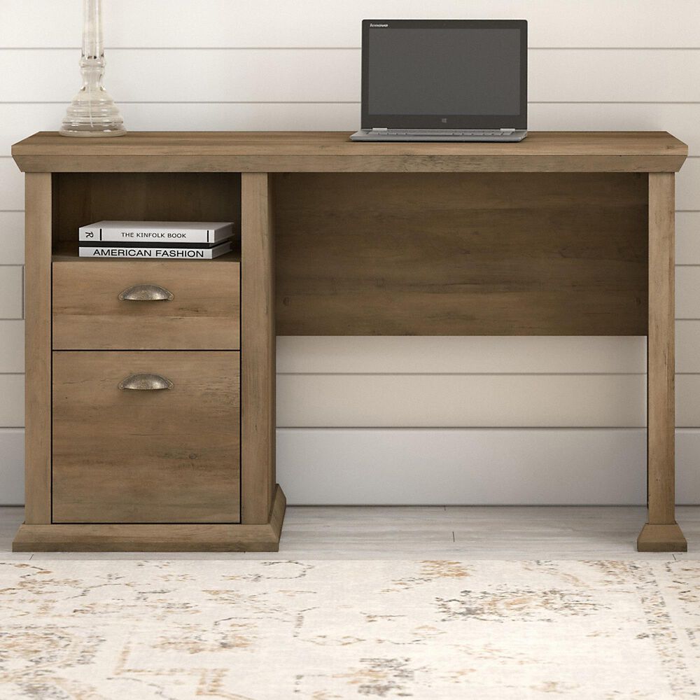 Bush Yorktown 50" Office Desk in Reclaimed Pine Nebraska Furniture Mart