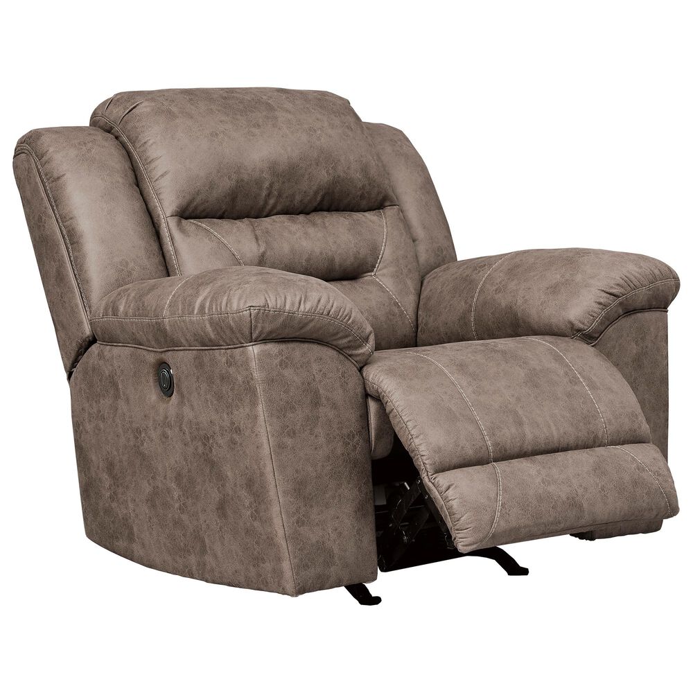 Ashley Stoneland Power Rocking Recliner in Fossil, , large