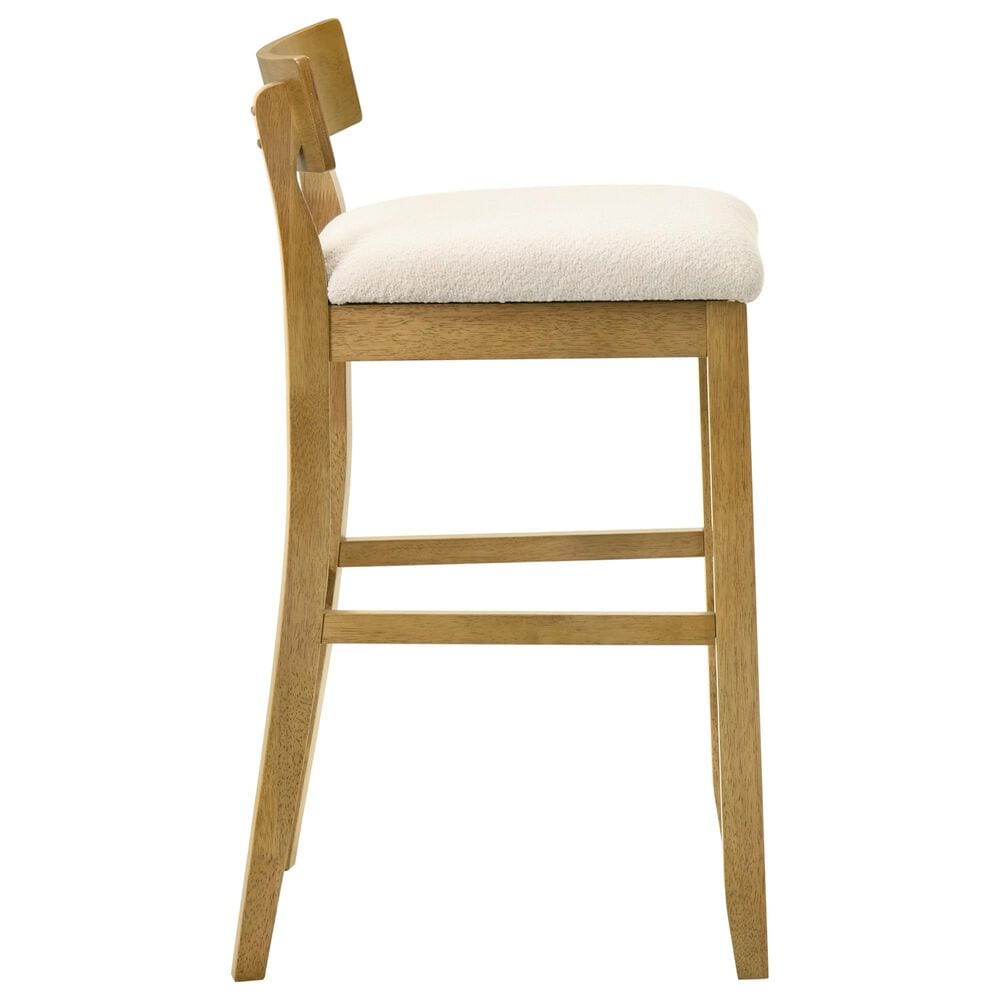 Armen Living Merie Bar Height Stool in Putty Brown, , large