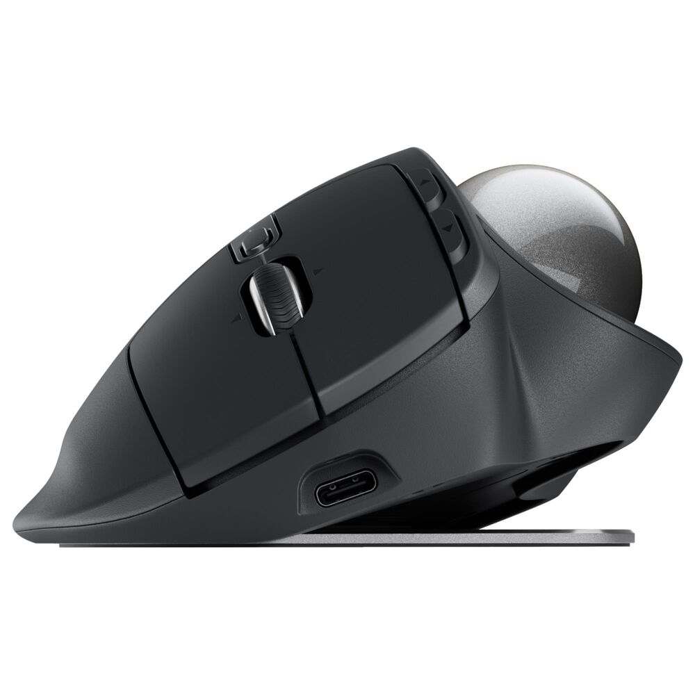 Logitech MX Ergo S Plus Wireless Ergonomic Trackball Mouse in Graphite, , large