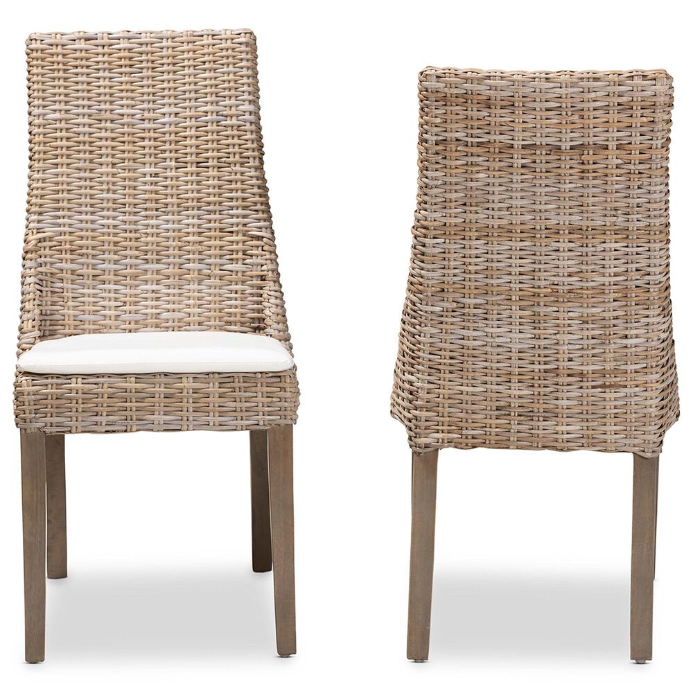 Baxton Studio Toby Side Chair in Greywashed and Brown (Set of 2), , large