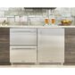 True Residential 4.2 Cu. Ft. Undercounter Double Drawer Refrigerator Freezer in Stainless Steel, , large