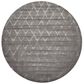 Nourison Twilight TWI15 8" Round Grey Area Rug, , large