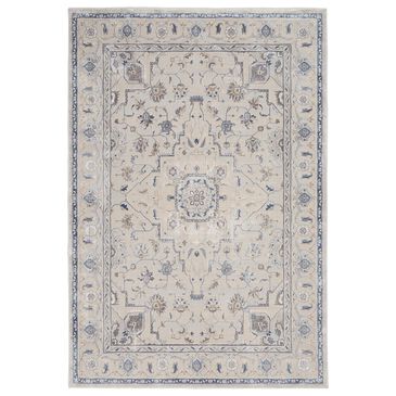 Nourison Silky Textures SLY08 3"11" x 5"11" Ivory and Grey Area Rug, , large