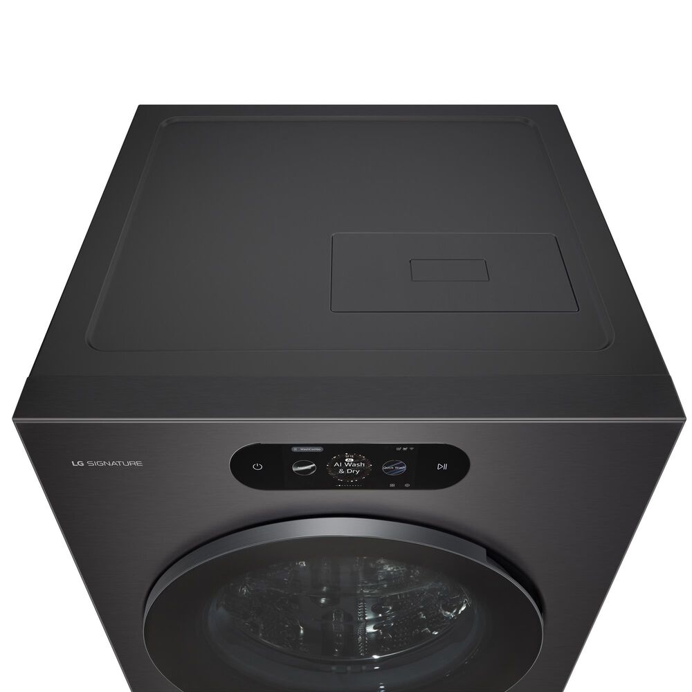 LG Studio 5.8 Cu. Ft. Smart Front Load All-In-One Washer and Dryer Combo in Brushed Black Steel, , large