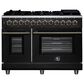 Forno Massimo 48" Freestanding Dual Fuel Range in Matte Black, , large