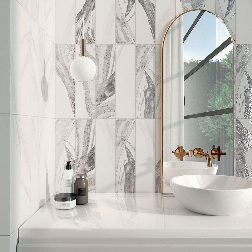 Emser Amala Cloud 3&quot; x 12&quot; Glazed Porcelain Subway Tile, , large