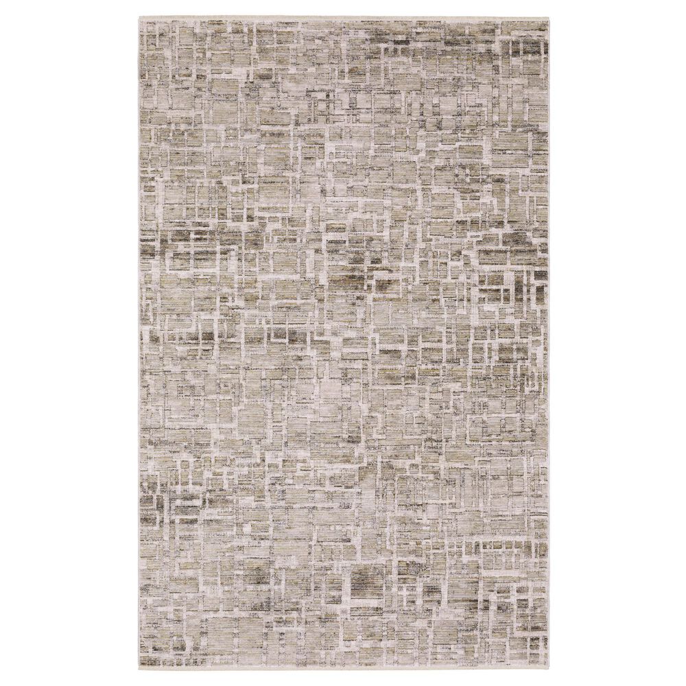 Oriental Weavers Branigan BRG08 Beige and Gold 7"10" x 10" Area Rug, , large