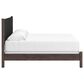 Ashley Pamytta King Upholstered Panel Bed in Rich Brown, , large