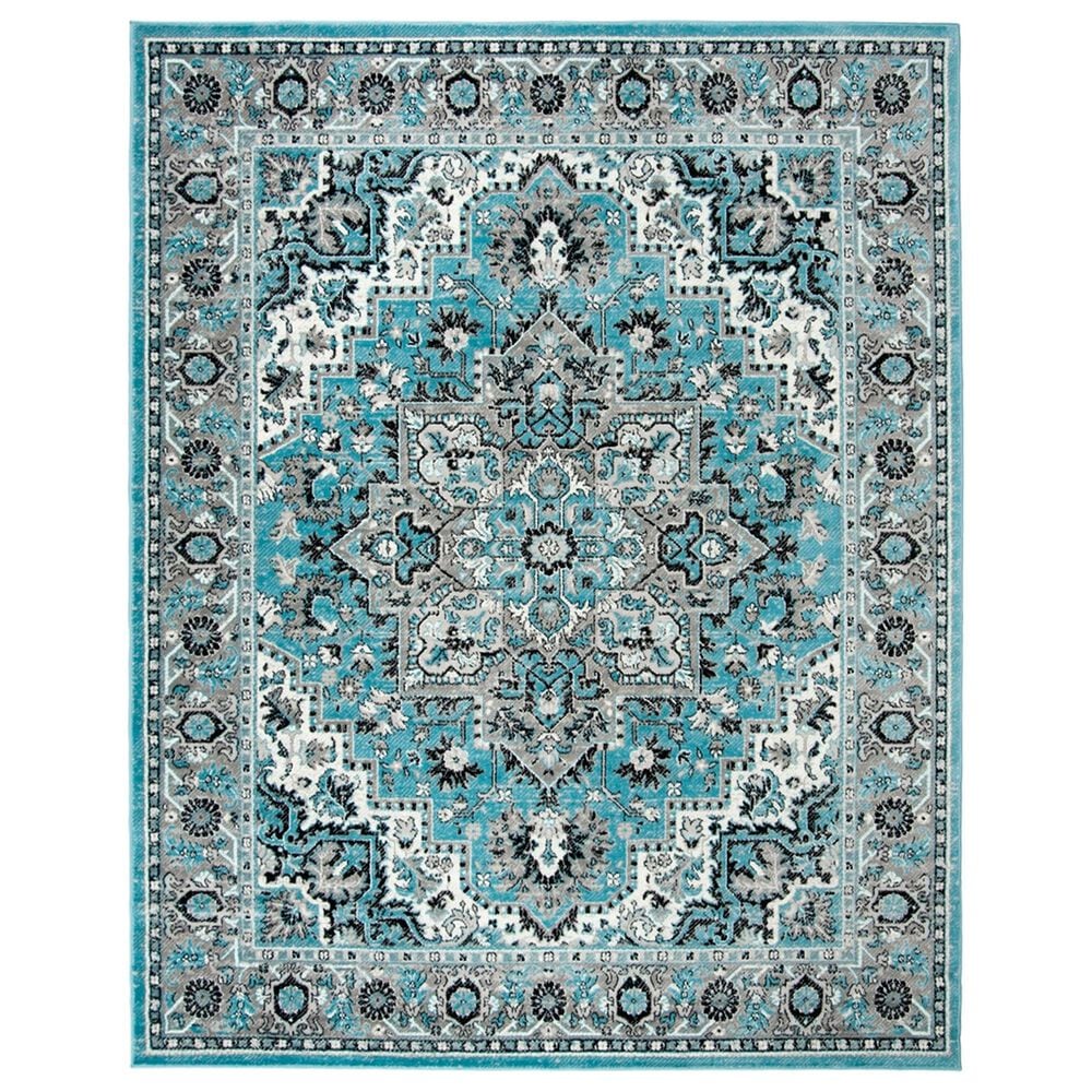 Safavieh Skyler SKY126M 10" x 14" Blue and Ivory Area Rug, , large
