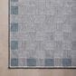 Amber Lewis x Loloi Topanga 5"3" x 7"6" Silver and Blue Indoor/Outdoor Area Rug, , large