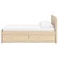 Ashley Onita Full Panel Platform Bed with 2 Side Storage in Natural, , large