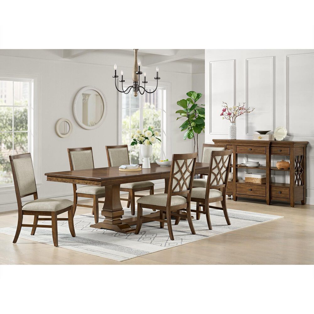 Mayberry Hill Phillipe Dining Side Chair in Cherry Brown Finish, , large