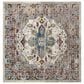 Safavieh Aria ARA160C 6"6" Square Cream and Multicolor Area Rug, , large