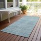 Dalyn Rug Company Soft Essentials Solid Sky 2"3" x 7"6" Indoor/Outdoor Runner, , large