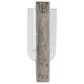 Maple and Jade 16" Single Indoor/Outdoor Wall Mount Candle Holder in Polished Silver and Clear, , large