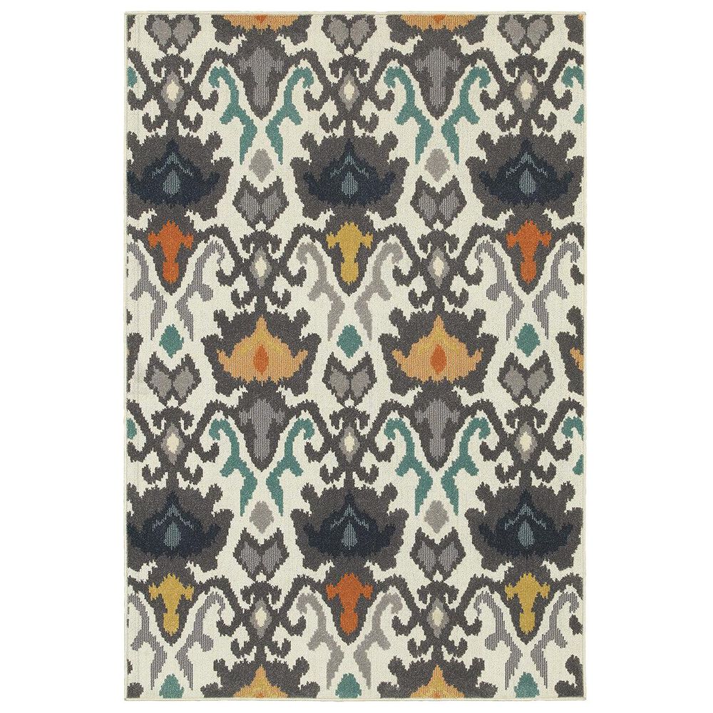 Oriental Weavers Hampton 530W5 9"10" x 12"10" Ivory Area Rug, , large