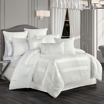 J. Queen New York Epic 4-Piece Queen Comforter Set in White, , large