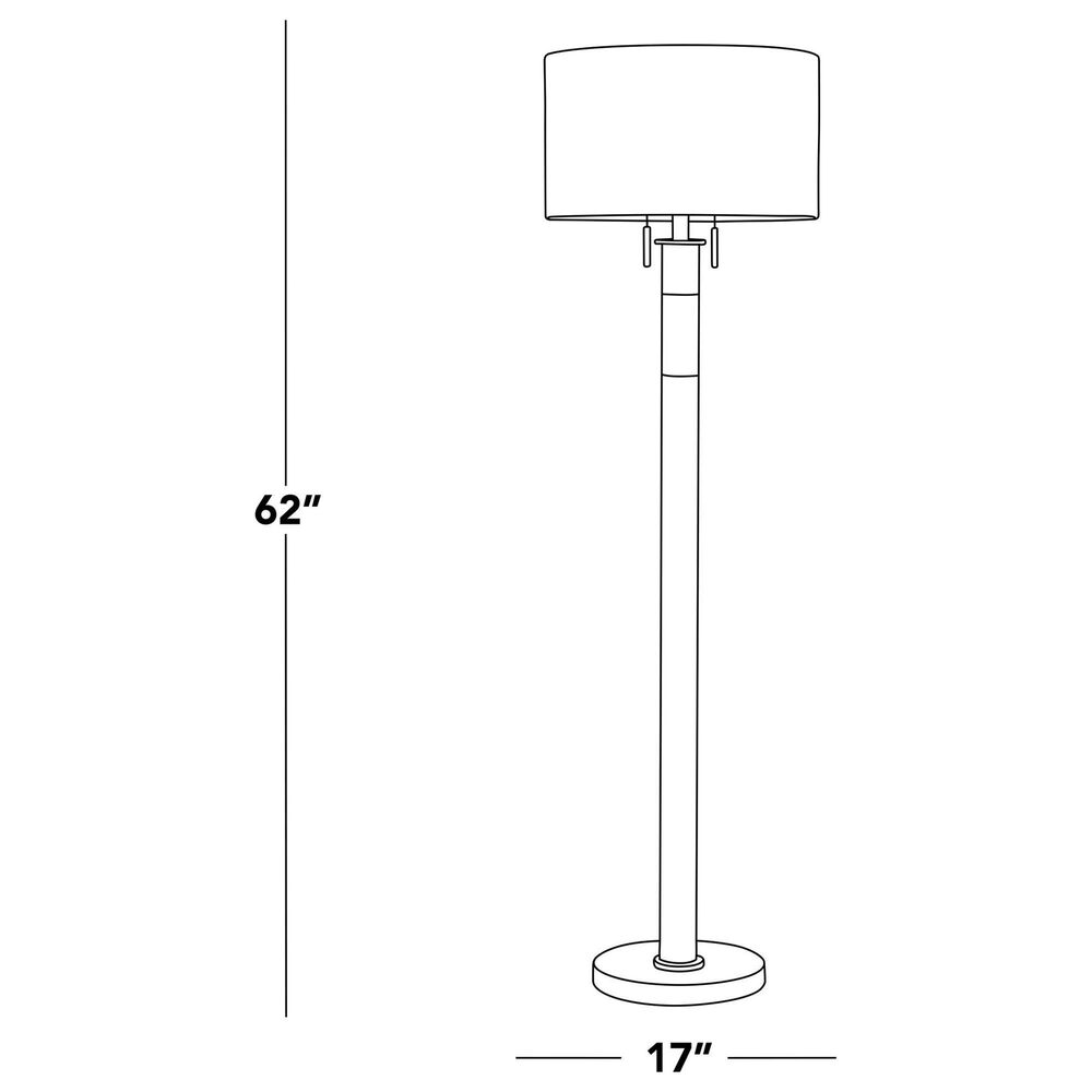 LumiSource Trophy Floor Lamp in Gold, , large