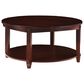OSP Home Lane Round Coffee Table in Espresso, , large