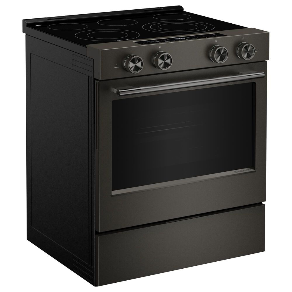 KitchenAid 5.3 Cu. Ft. Smart Slide-in Electric Range in Black Ore, , large