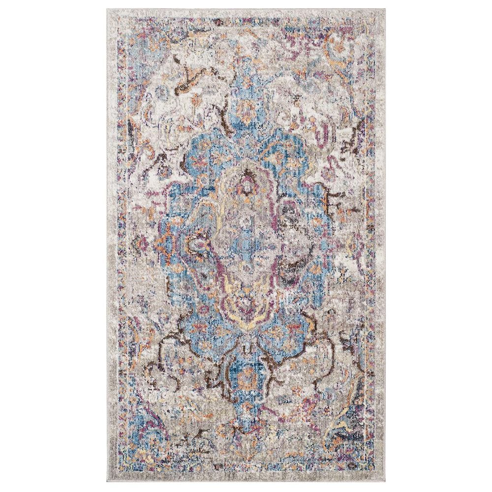 Safavieh Bristol BTL350D-4 4' x 6' Blue/Light Grey Area Rug, , large