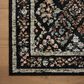 Rifle Paper Co Laurel Parquet 2"8" x 4" Black Area Rug, , large