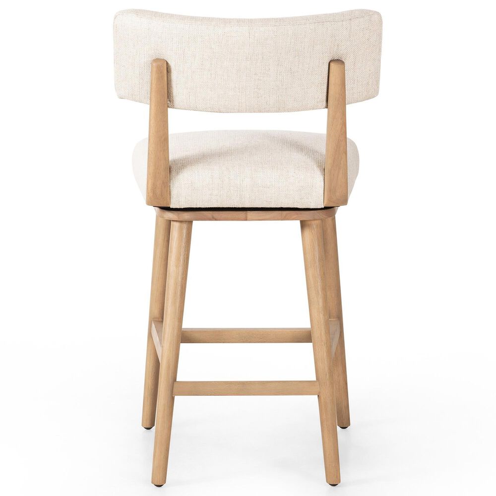 Four Hands Cardell Swivel Counter Stool in Washed Natural Parawood, , large