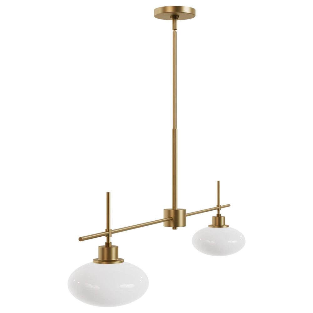Hunter Getty Jasmine Roth 2-Light Linear Ceiling Light in Luxe Gold, , large